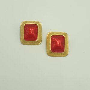 vintage buttons earrings
