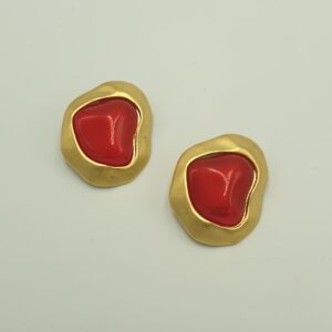 Vintage buttons earrings