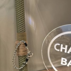 Χειροποίητη πασχαλινή Λαμπάδα από αγνό κερί μέλισσας,για αγόρι με βραχιόλι άγκυρα